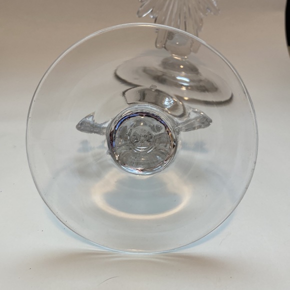Teardrop Clear by New Martinsville Candle Holders - Picture 4 of 4